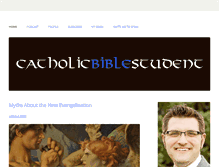 Tablet Screenshot of catholicbiblestudent.com